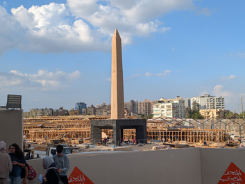Hanging Obelisk of Ramses II, GEM: Public Spaces, 2025 Cairo