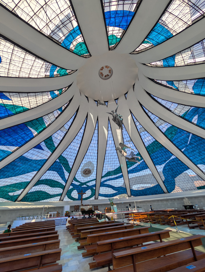 Brasilia, Metropolitan Cathedral: Interior Beware of Falling Angels