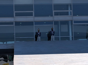 Wisely shaded Presidential Guards, Brasilia, 2026 Brazil