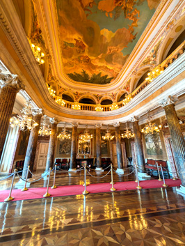 Interior: A grand reception room, Manaus Opera House, 