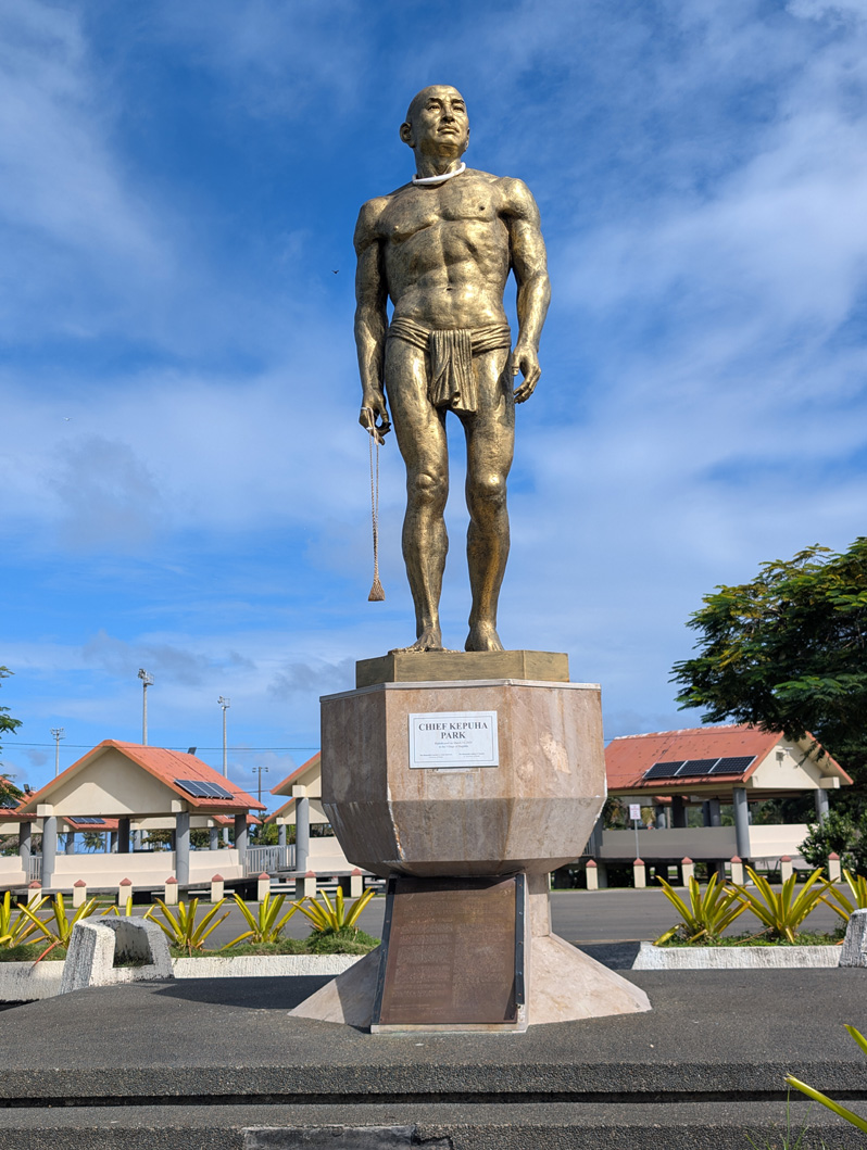 Guam: Hagåtña, Statue of Chief Kepuha (d 1669)