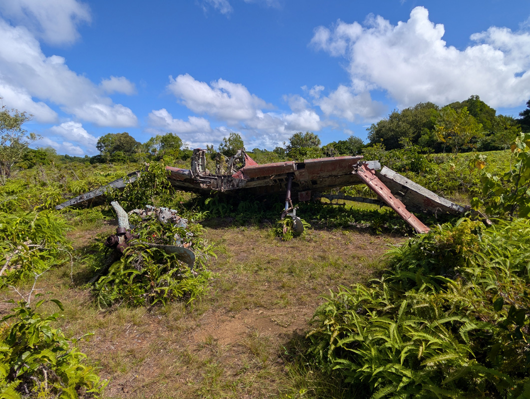 Yap: WWII Relics, Remains of WWII Zero fighter
