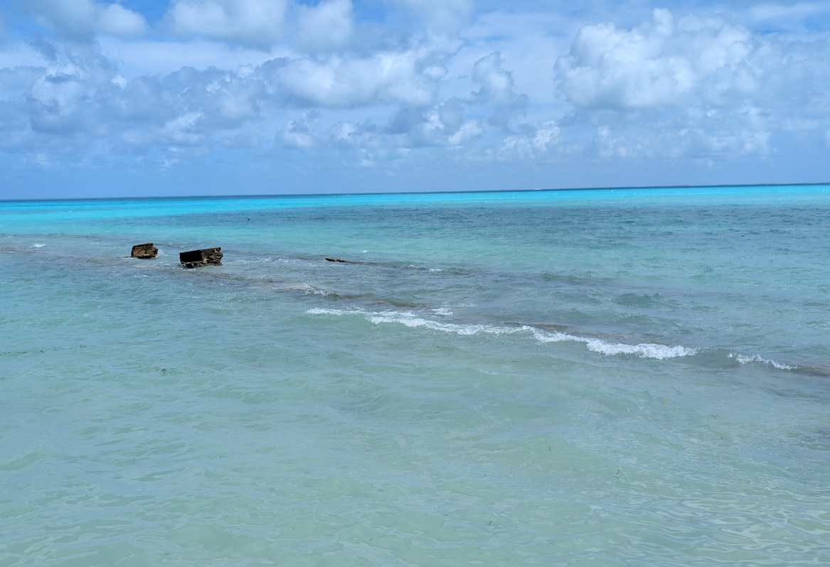 Tarawa, Republic of Kiribati, View into lagoon