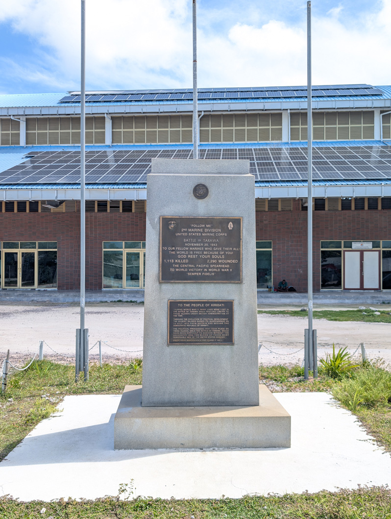 Tarawa WWII Sights, Battle of Tarawa monument
