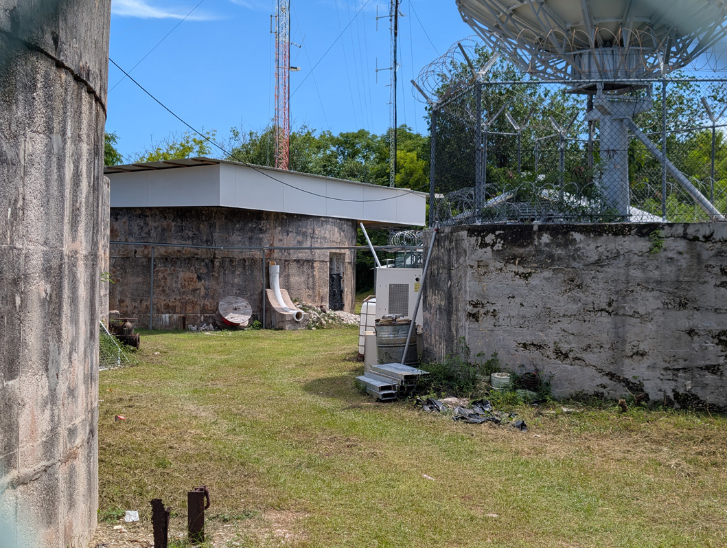 Nauru: Command Ridge, Command Ridge: Repurposed WWII bunkers (??) The ridge has been taken over by telcos.