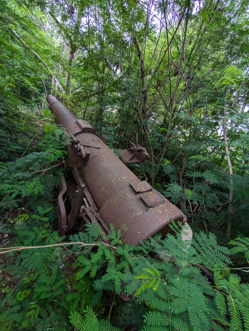 Nauru: Japanese WWII 150 mm Guns, Japanese 150 mm Gun #1