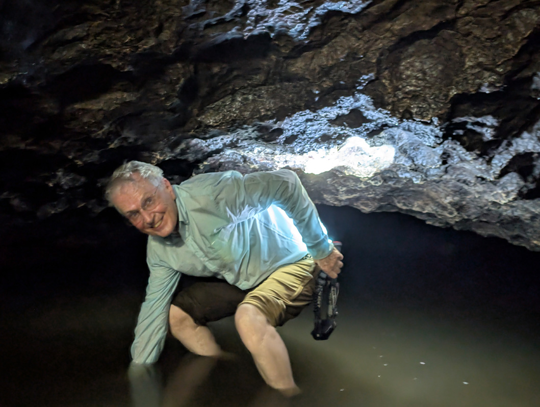 Fiji: "Tour to Cannibal Cave With Lunch", Scotsman, exiting.