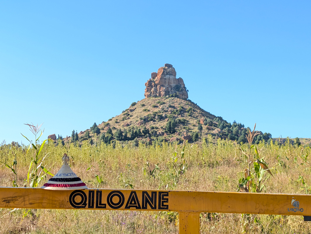 Lesotho: Thaba Bosiu tour, Qiloane Hill Supposedly inspiration for iconic Basotho hat