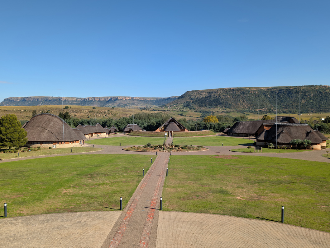 Lesotho: Thaba Bosiu tour, View over Cultural Village