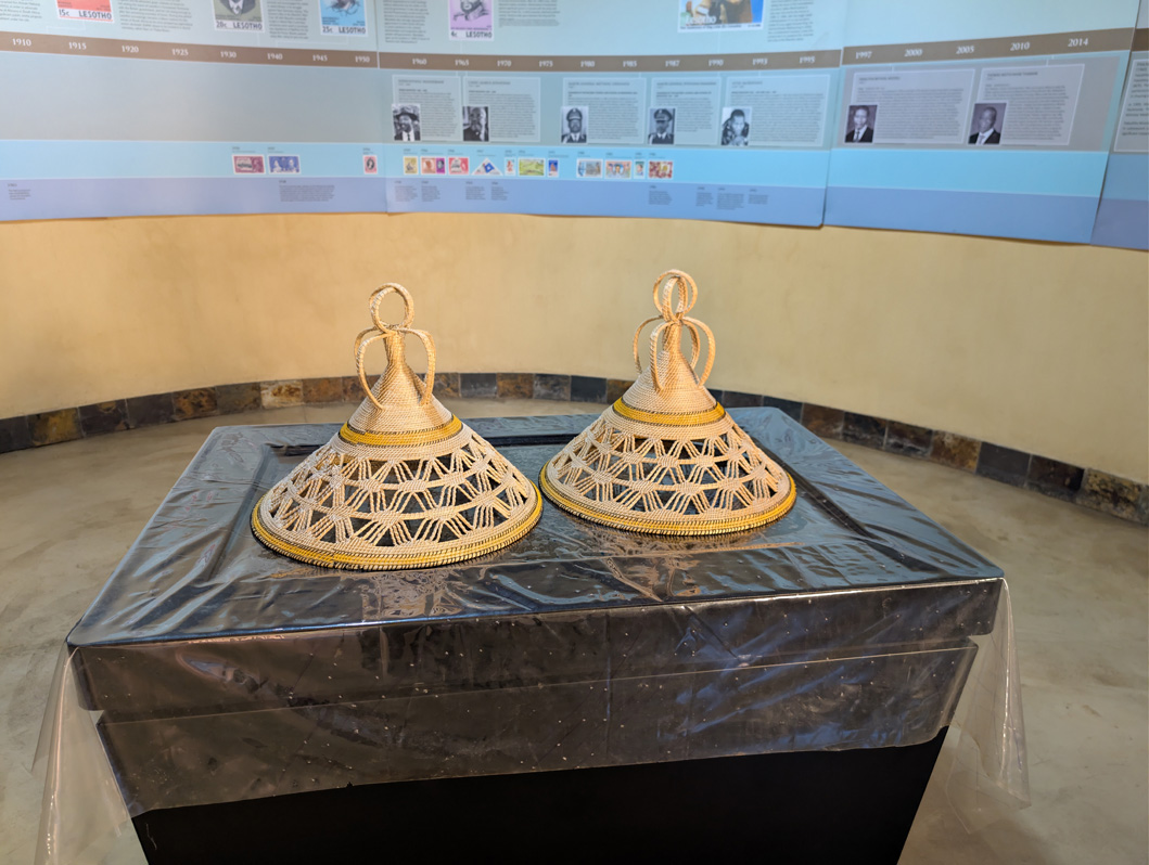 Lesotho: Thaba Bosiu tour, Basotho hats