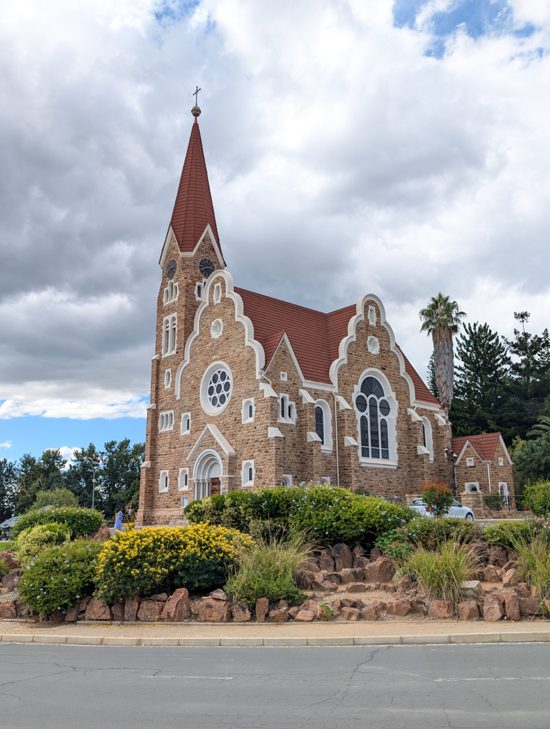 Windhoek, Namibia, Christuskirche, in German gingerbread style