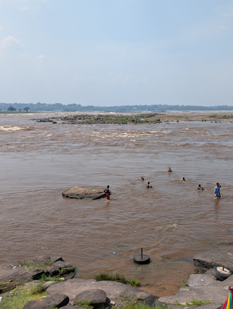 Kinshasa, Democratic Republic of Congo, Rapids + intrepid swimmers