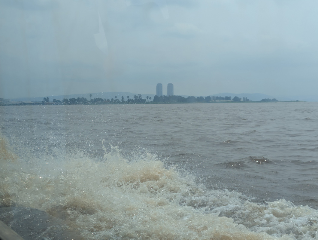 Kinshasa to Brazzaville, across the Mighty Congo, Aprroaching Brazzaville