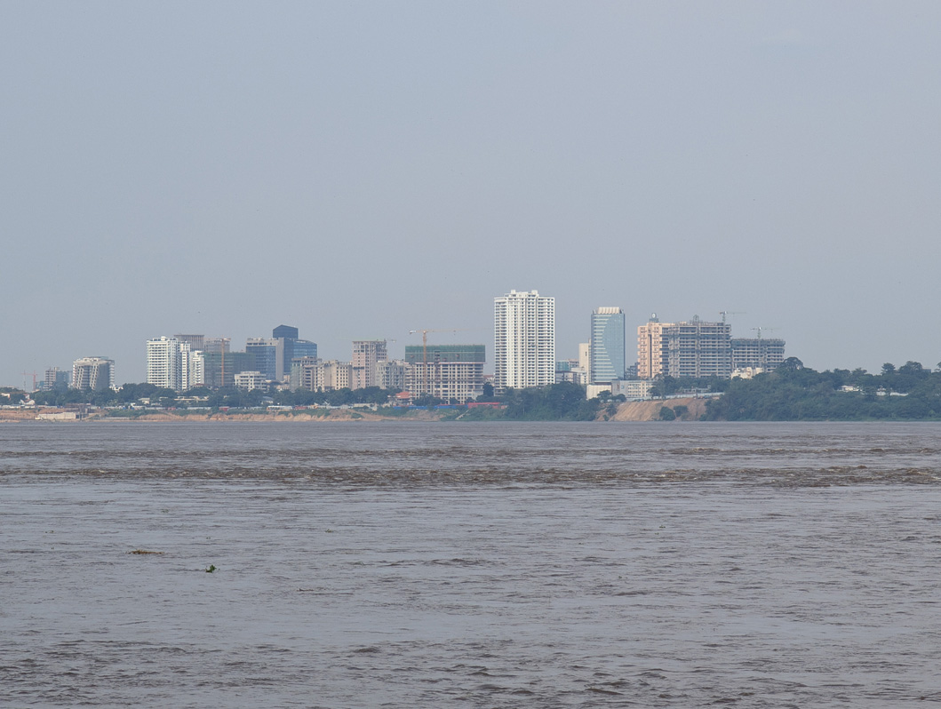 Brazzaville, Republic of Congo, View across to Kinshasa