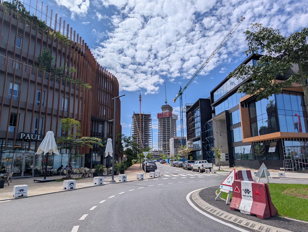 Libreville, Gabon, Much bustling construction