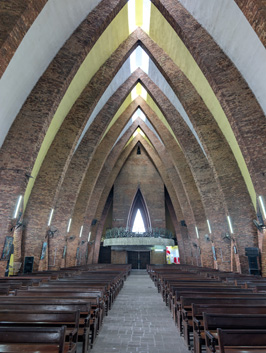 Striking, lofty, interior, Brazzaville: Catholic Cathedral, 2026 SW Africa - Part 2