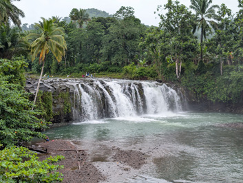 Cascata de Praia Pesqueira waterfall, São Tomé island tour, 2026 SW Africa - Part 2
