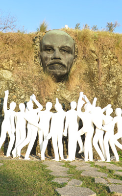 Havana, Cuba <small>(2014)</small> At Colina Lenin (Lenin Hill), Lenin statues