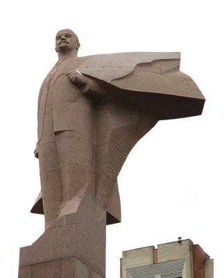 Tiraspol, Transdniester <small>(2009)</small>, Lenin statues